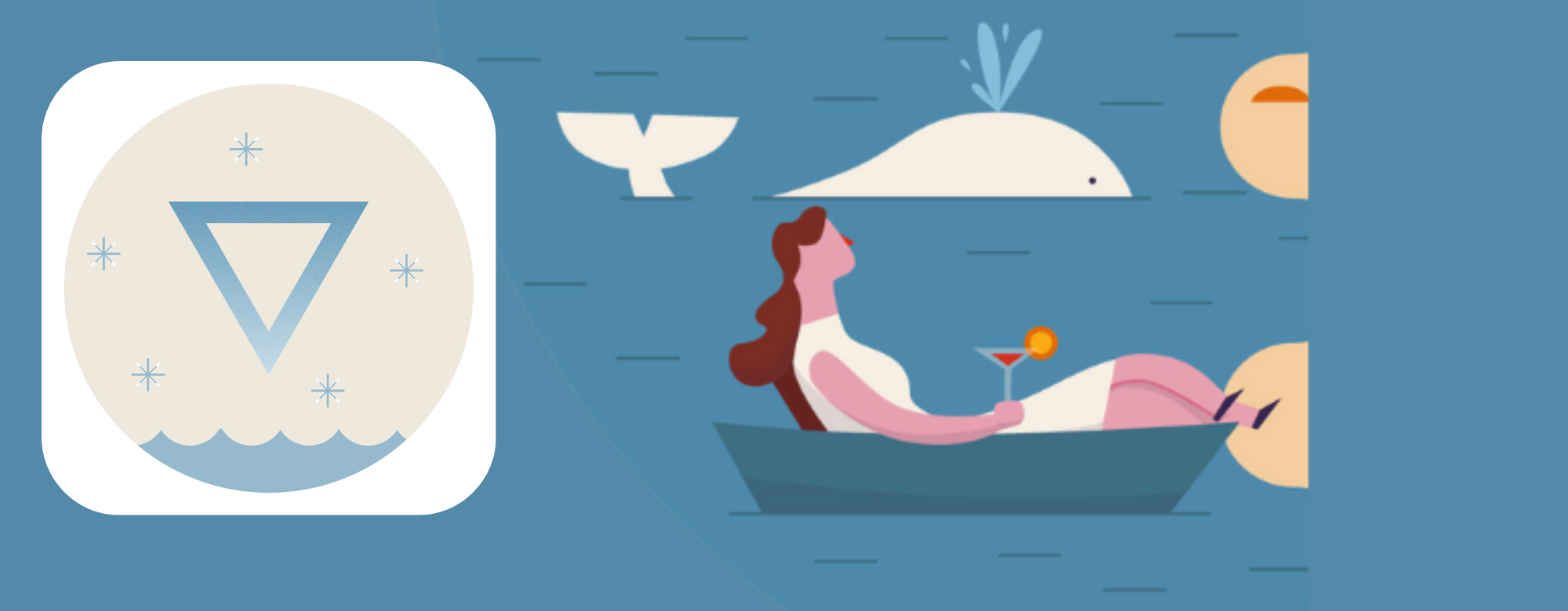 Phlegmatiker Illustration mit Wasser element